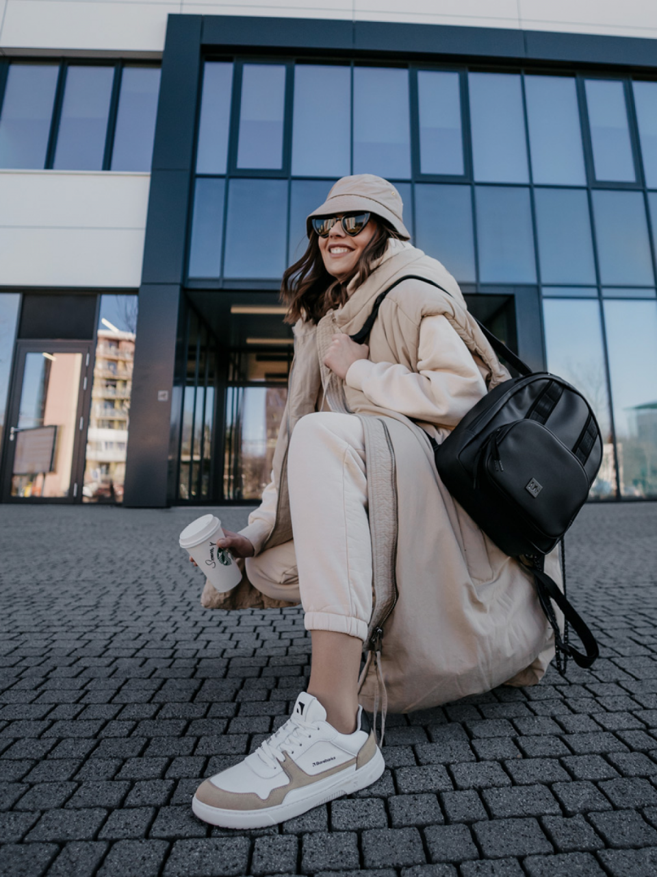 Barefoot Sneakers Barebarics - Zing - White & Beige