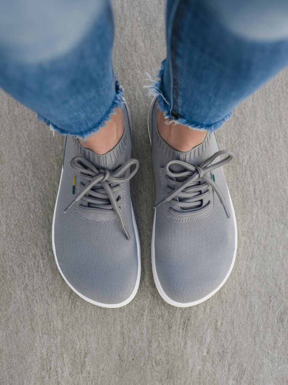 Barfuß Sneakers Be Lenka Stride - Grey & White