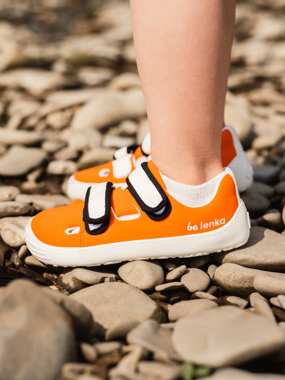 Kinder Barfuß Sneakers Be Lenka Seasiders - Orangy