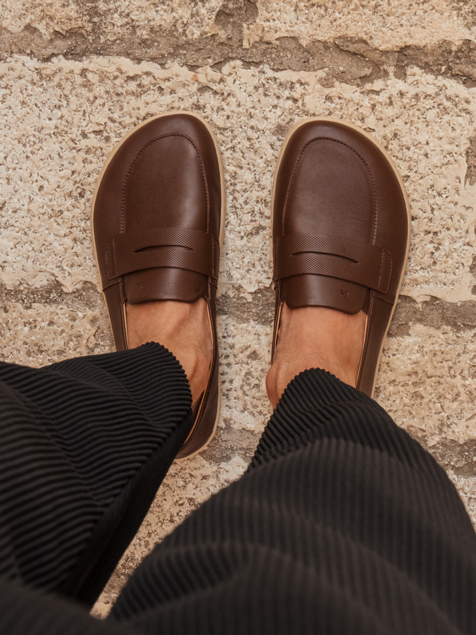 Barefoot Moccasins Be Lenka Buena - Dark Brown & Beige