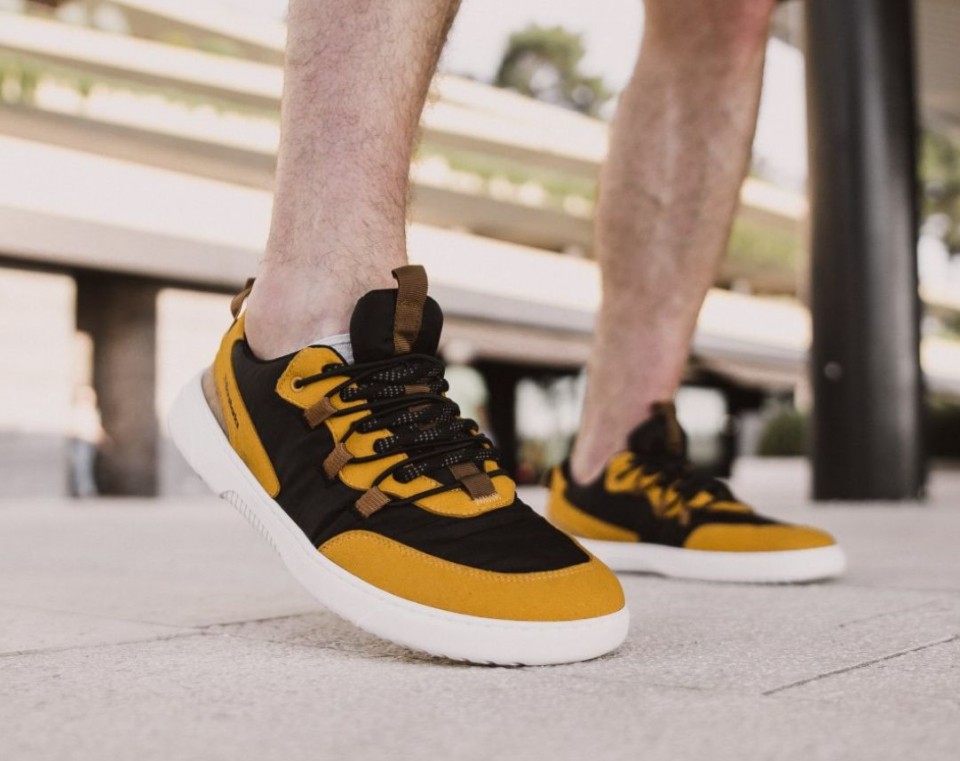 Barefoot Sneakers Barebarics - Revive - Golden Yellow & Black