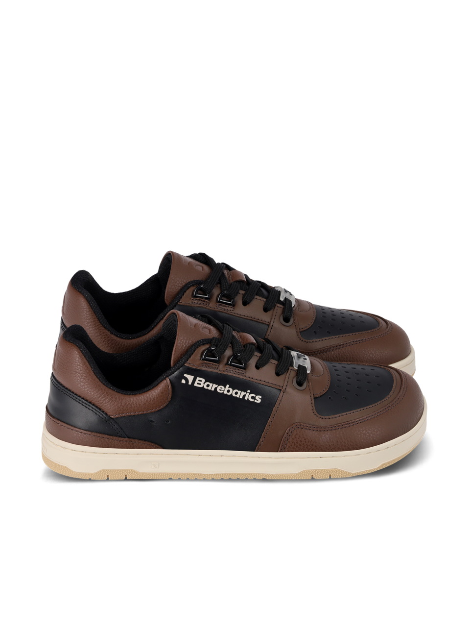 Barefoot Sneakers Barebarics Wave - Black & Dark Brown