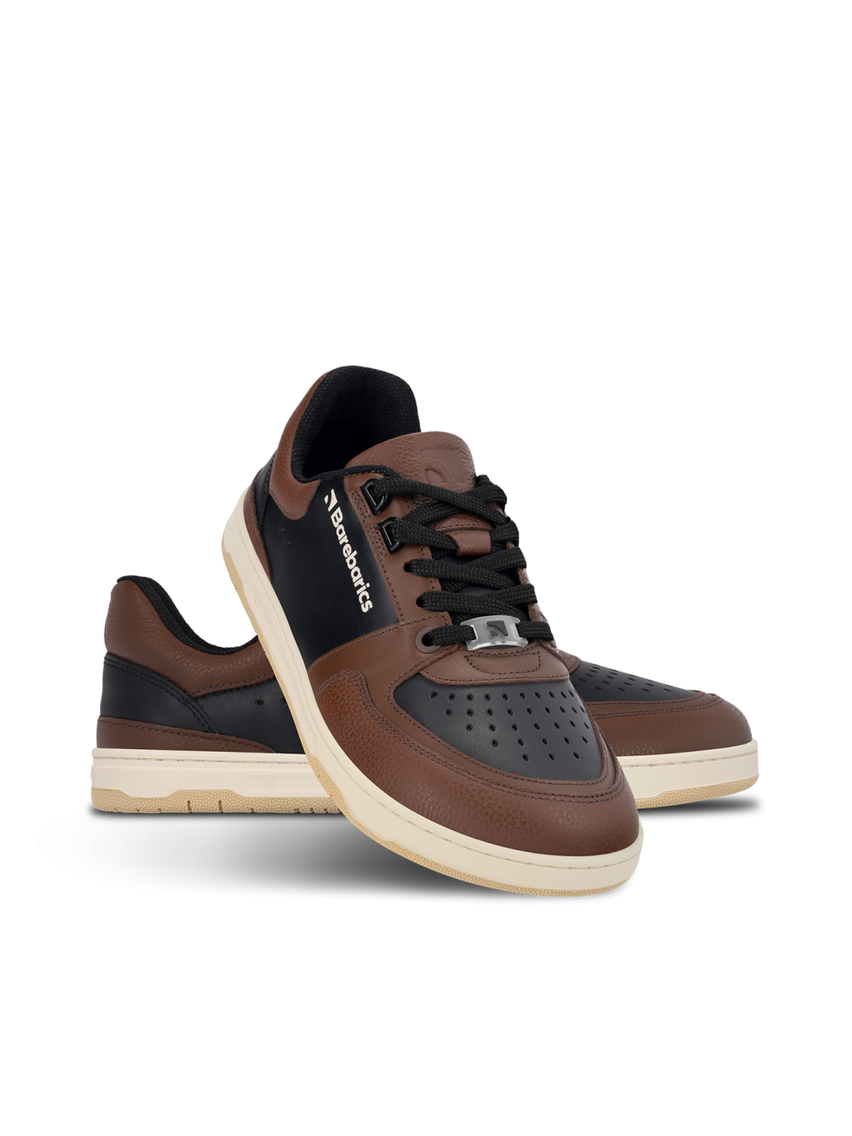 Barefoot Sneakers Barebarics Wave - Black & Dark Brown