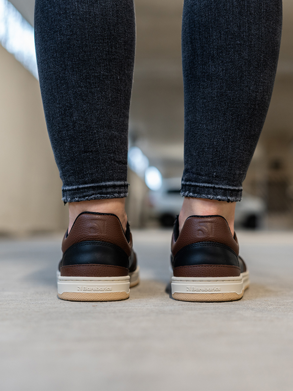 Barefoot Sneakers Barebarics Wave - Black & Dark Brown