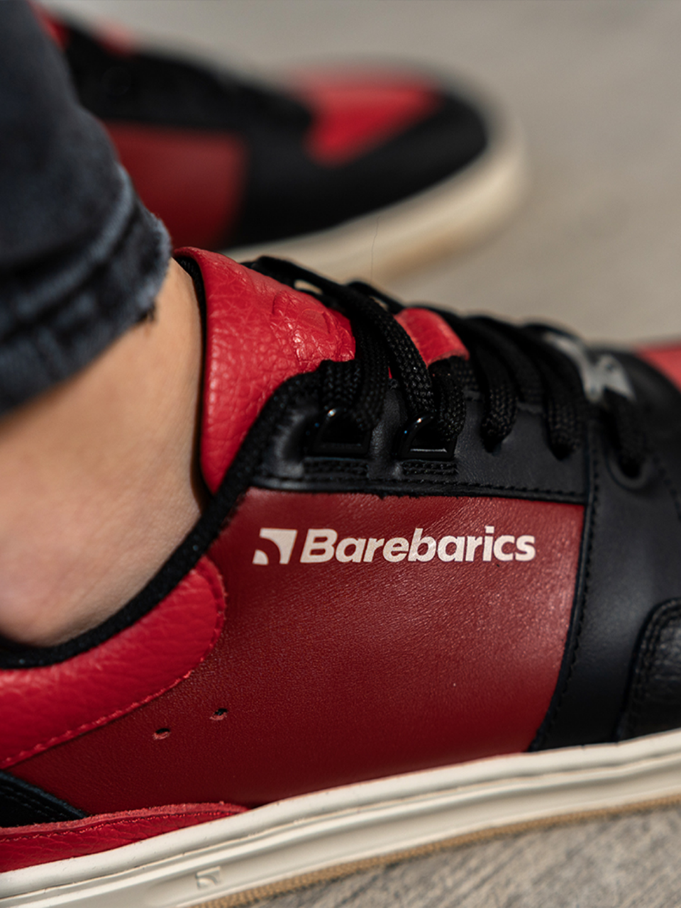 Barefoot tornacipő Barebarics Wave - Black & Red