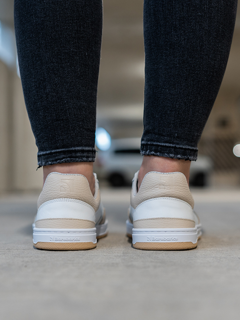 Barefoot Sneakers Barebarics Wave - White & Beige