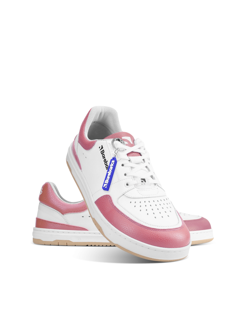 Barefoot Sneakers Barebarics Wave - White & BubbleGum Pink