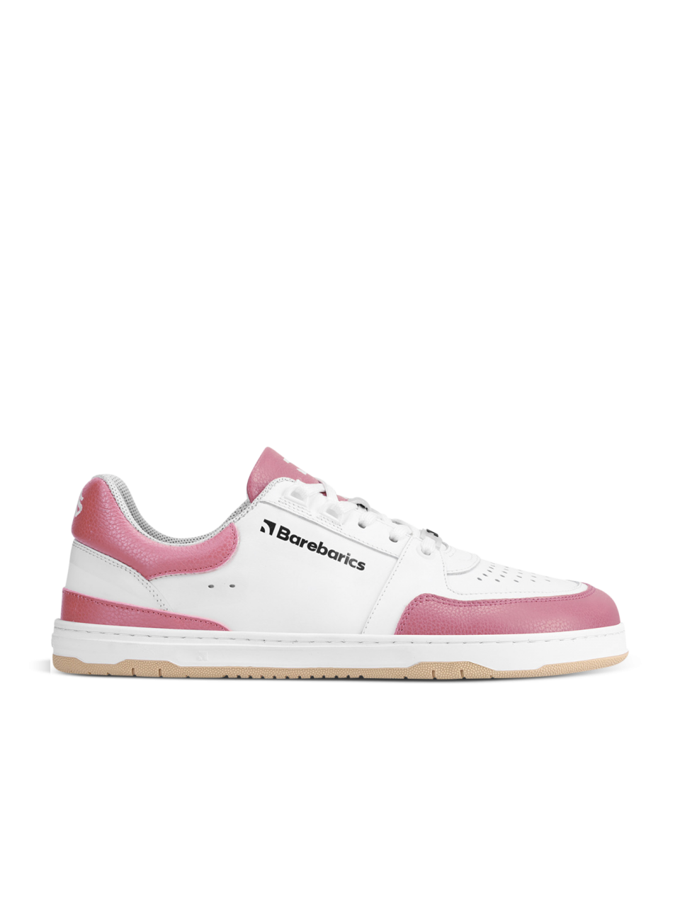 Barefoot Sneakers Barebarics Wave - White & BubbleGum Pink