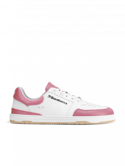 Barefoot Sneakers Barebarics Wave - White & BubbleGum Pink