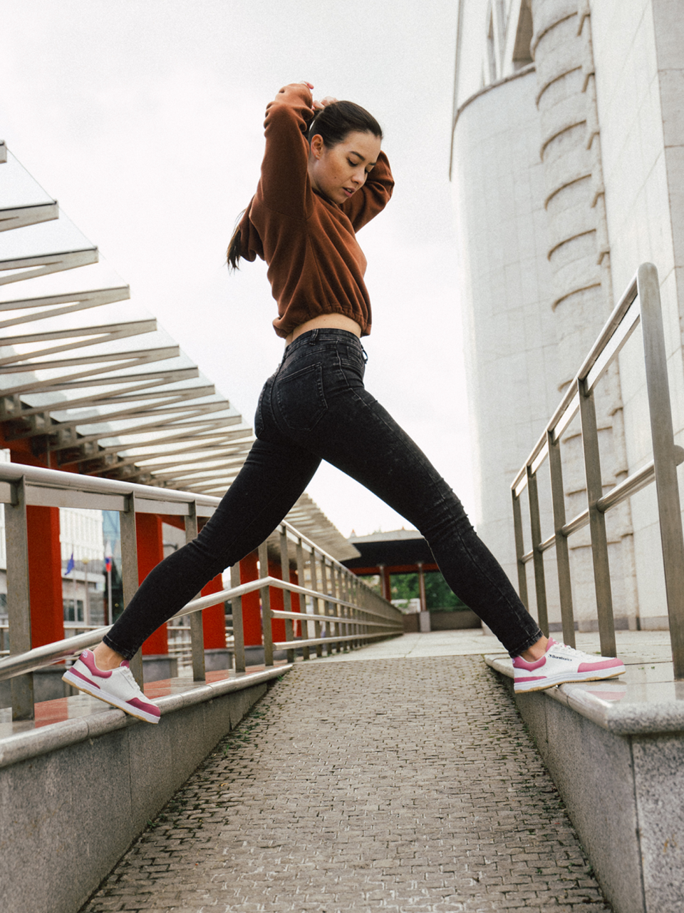 Barefoot Sneakers Barebarics Wave - White & BubbleGum Pink