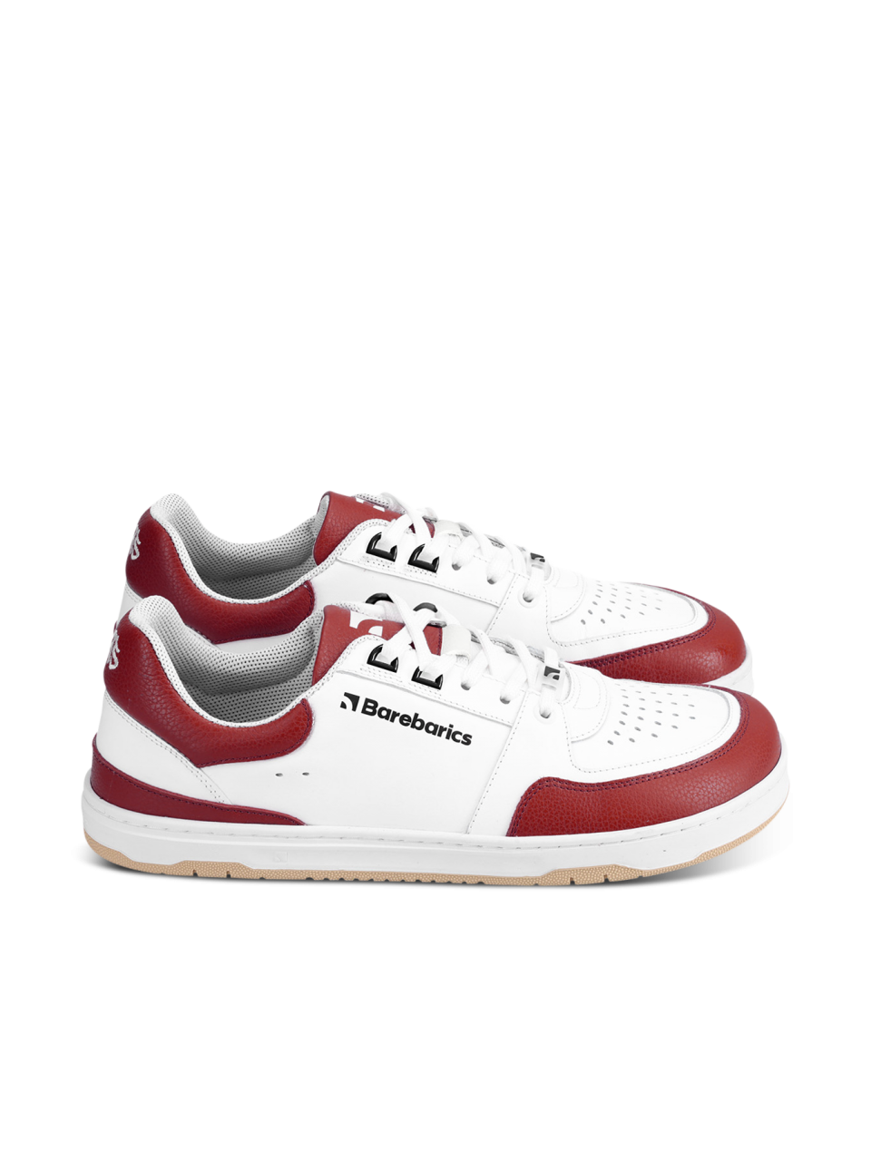 Barefoot tornacipő Barebarics Wave - White & Crimson Red