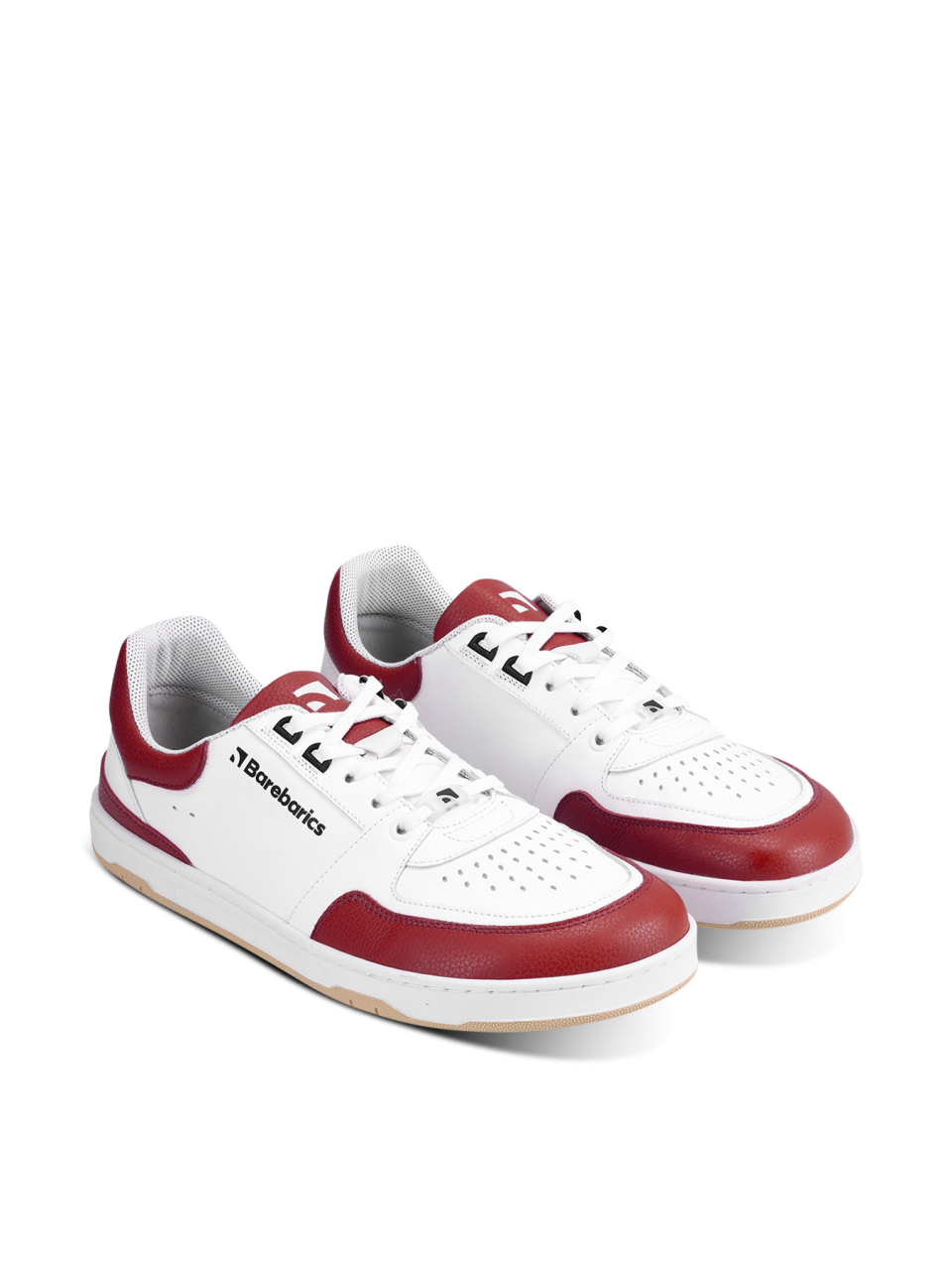 Barefoot tornacipő Barebarics Wave - White & Crimson Red