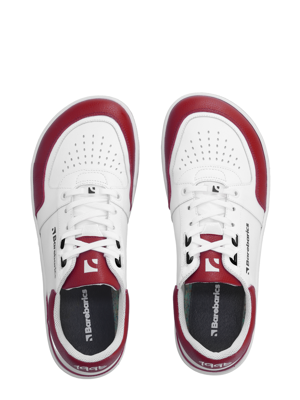 Barefoot Sneakers Barebarics Wave - White & Crimson Red