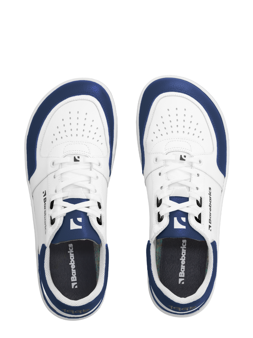 Barefoot Sneakers Barebarics Wave - White & Dark Blue