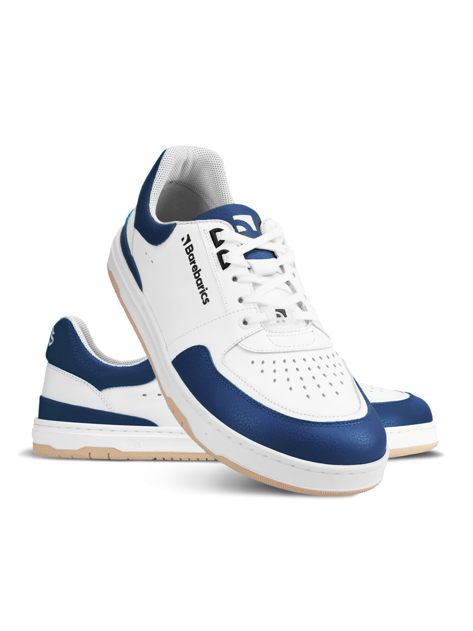 Barefoot Sneakers Barebarics Wave - White & Dark Blue