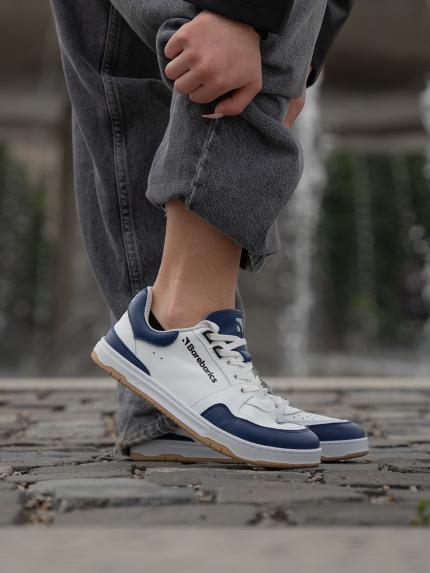 Barefoot tornacipő Barebarics Wave - White & Dark Blue