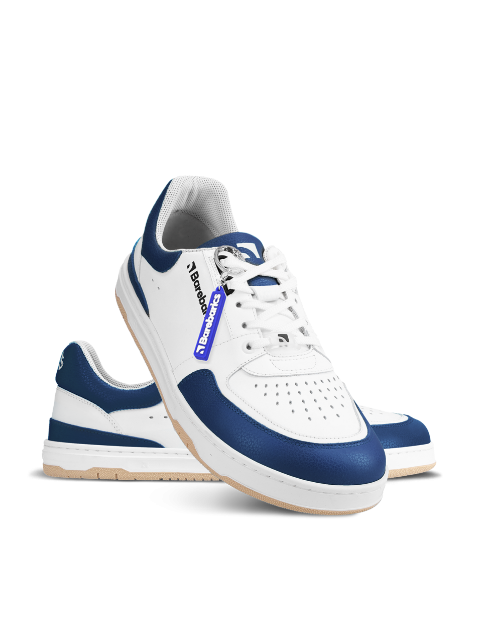 Barefoot Sneakers Barebarics Wave - White & Dark Blue