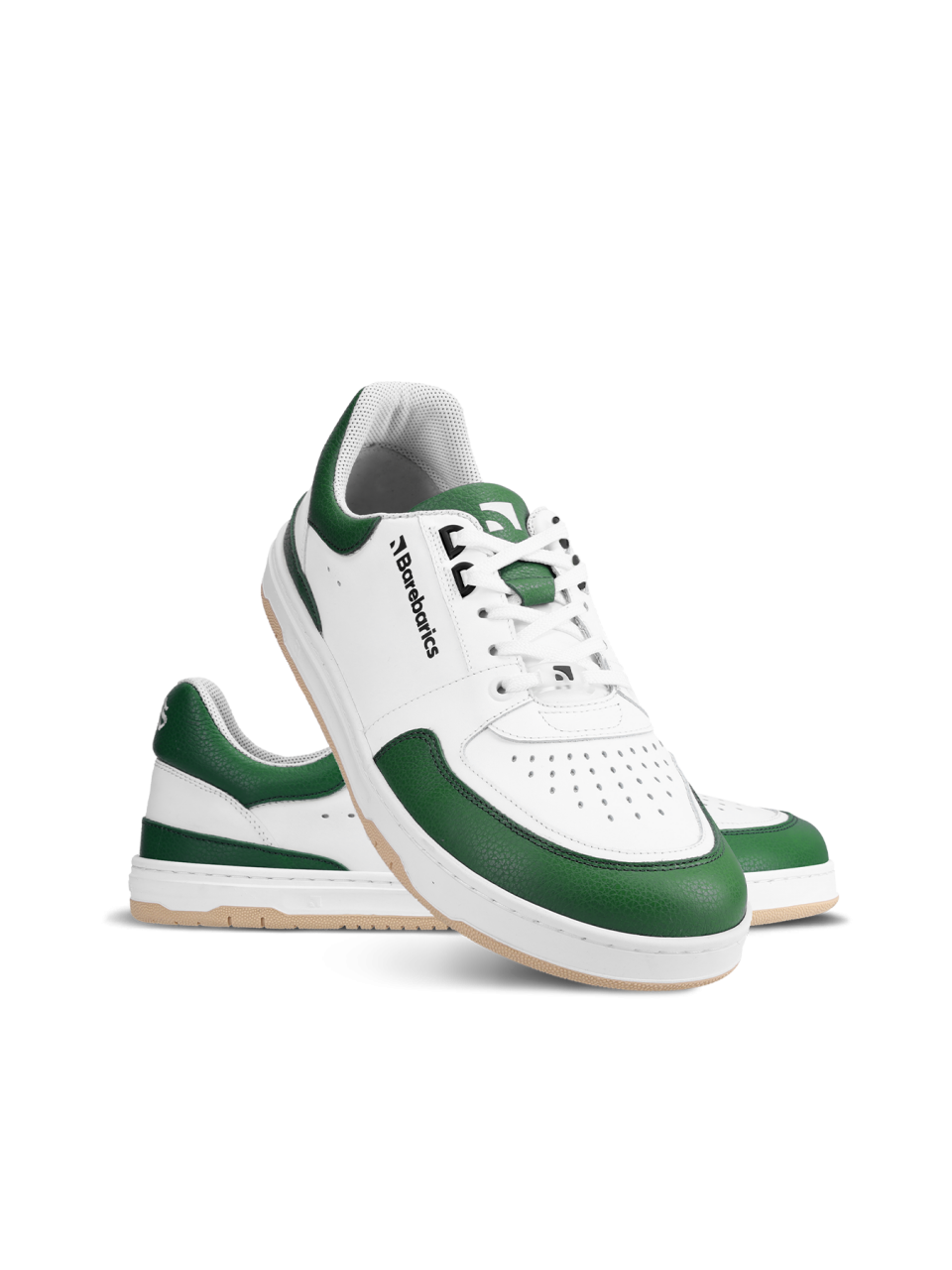 Barefoot Sneakers Barebarics Wave - White & Dark Green