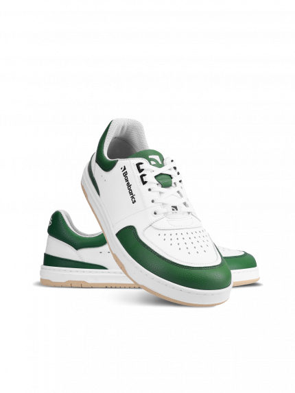 Barefoot tenisky Barebarics Wave - White & Dark Green