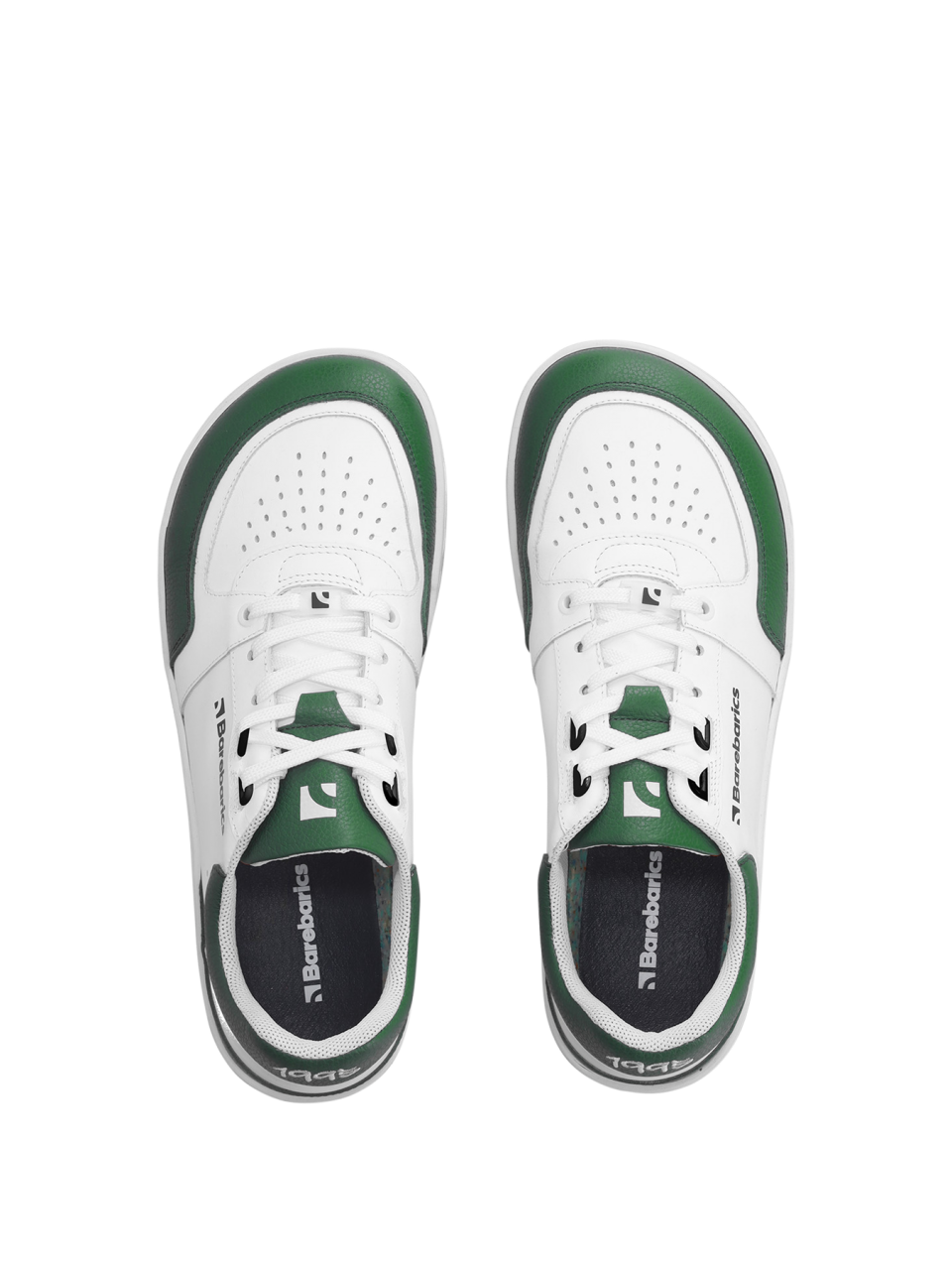 Barefoot Sneakers Barebarics Wave - White & Dark Green