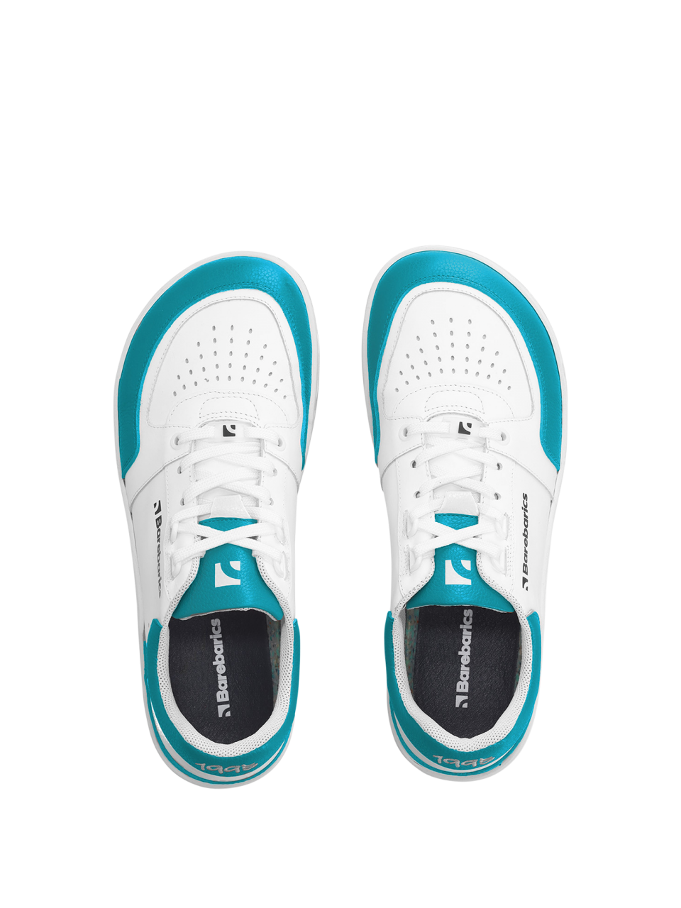 Barefoot Sneakers Barebarics Wave - White & Dark Turquoise