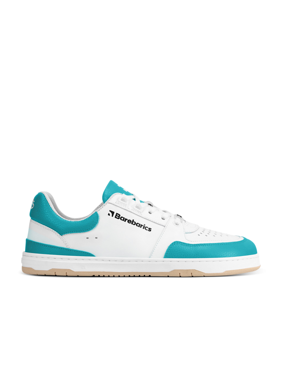 Barefoot Sneakers Barebarics Wave - White & Dark Turquoise