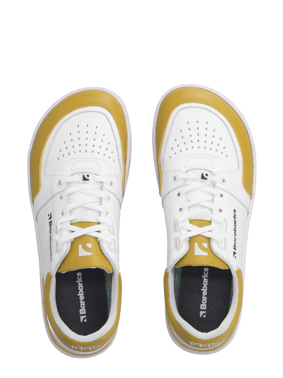 Barefoot Sneakers Barebarics Wave - White & Sunset Yellow