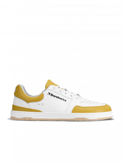 Barefoot Sneakers Barebarics Wave - White & Sunset Yellow