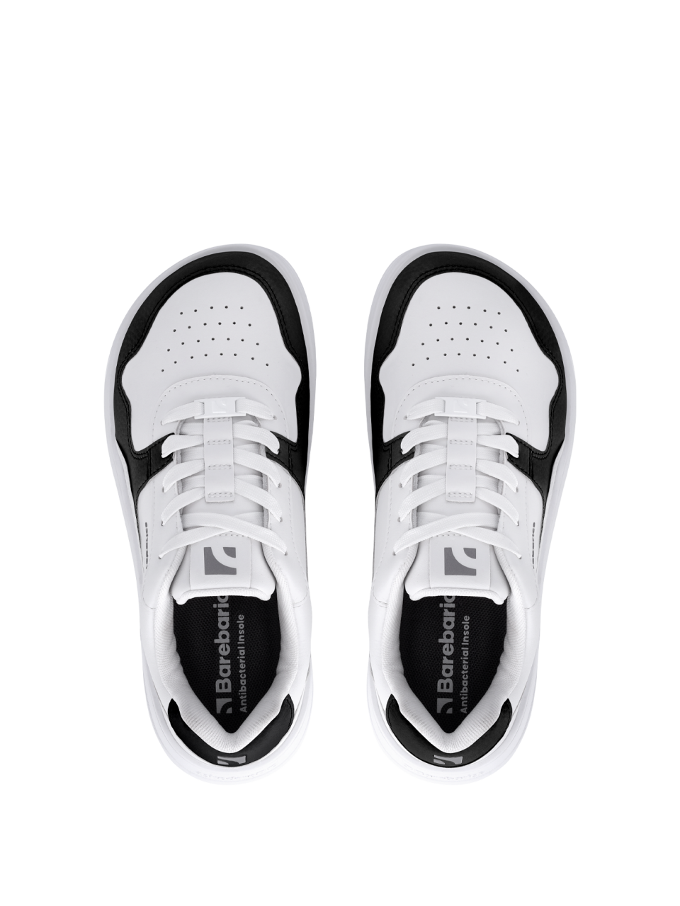 Barefoot tornacipő Barebarics Zing - White & Black - Leather