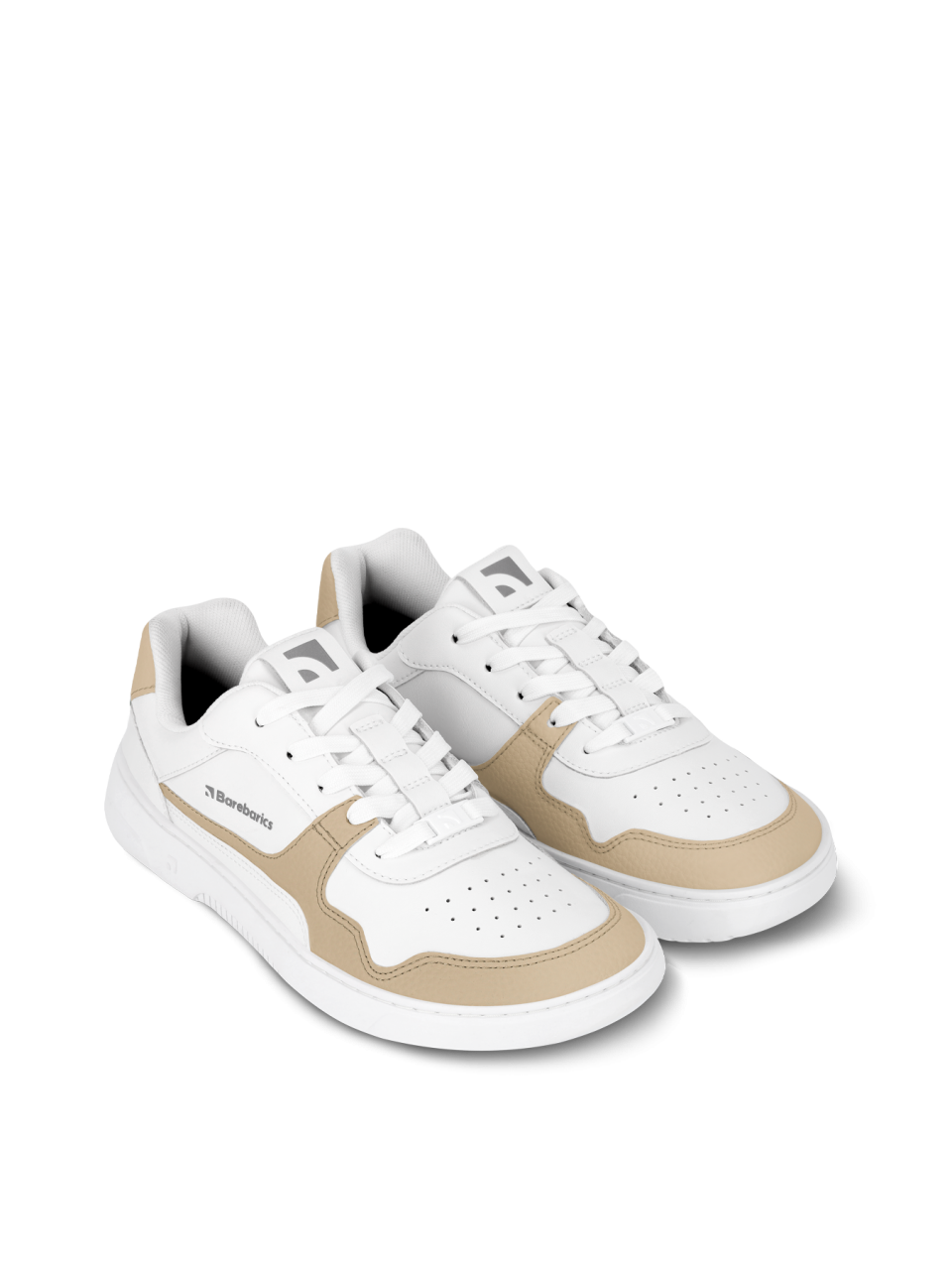 Barefoot Sneakers Barebarics Zing - White & Cream - Leather