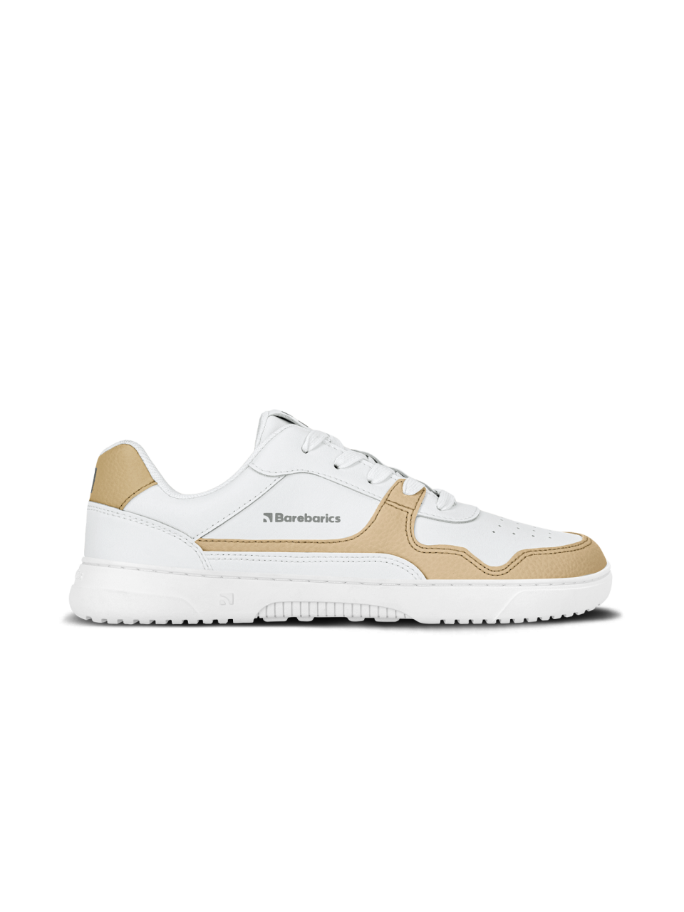 Barefoot Sneakers Barebarics Zing - White & Cream - Leather