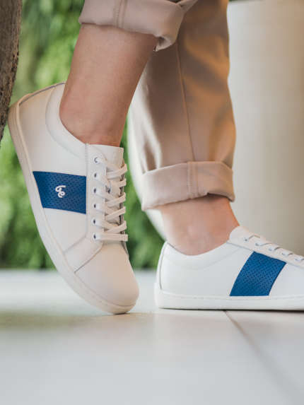 Barefoot cipők Be Lenka Elite - White & Dark Blue