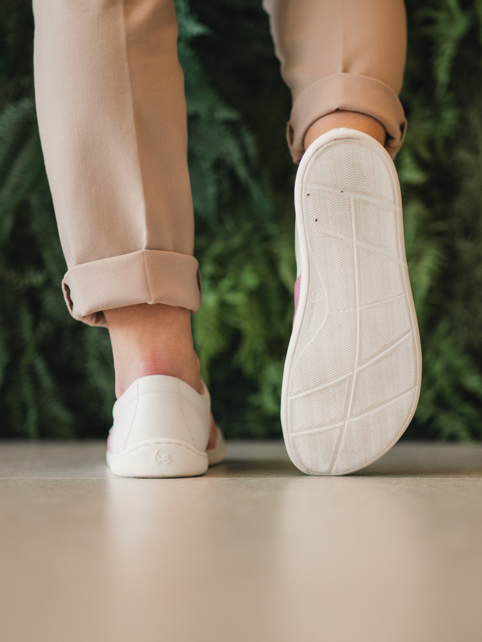 Barefoot Sneakers Be Lenka Elite - White & Pink