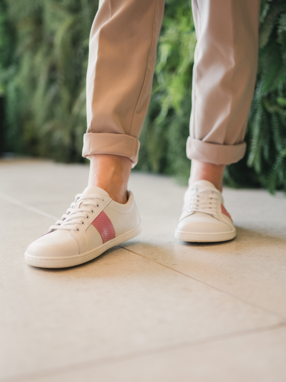 Barefoot Sneakers Be Lenka Elite - White & Pink