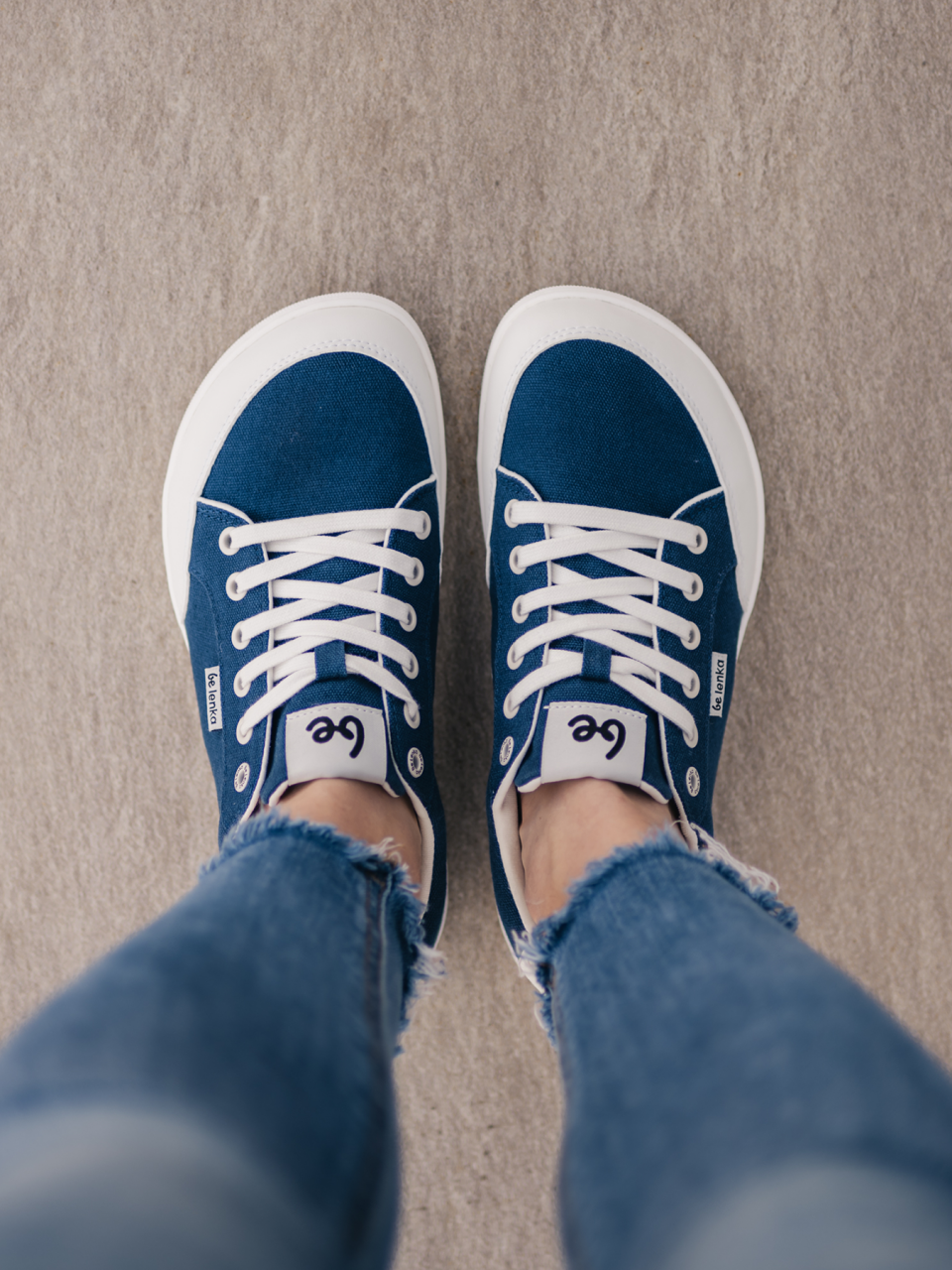 Barefoot Sneakers Be Lenka Rebound - Dark Blue & White