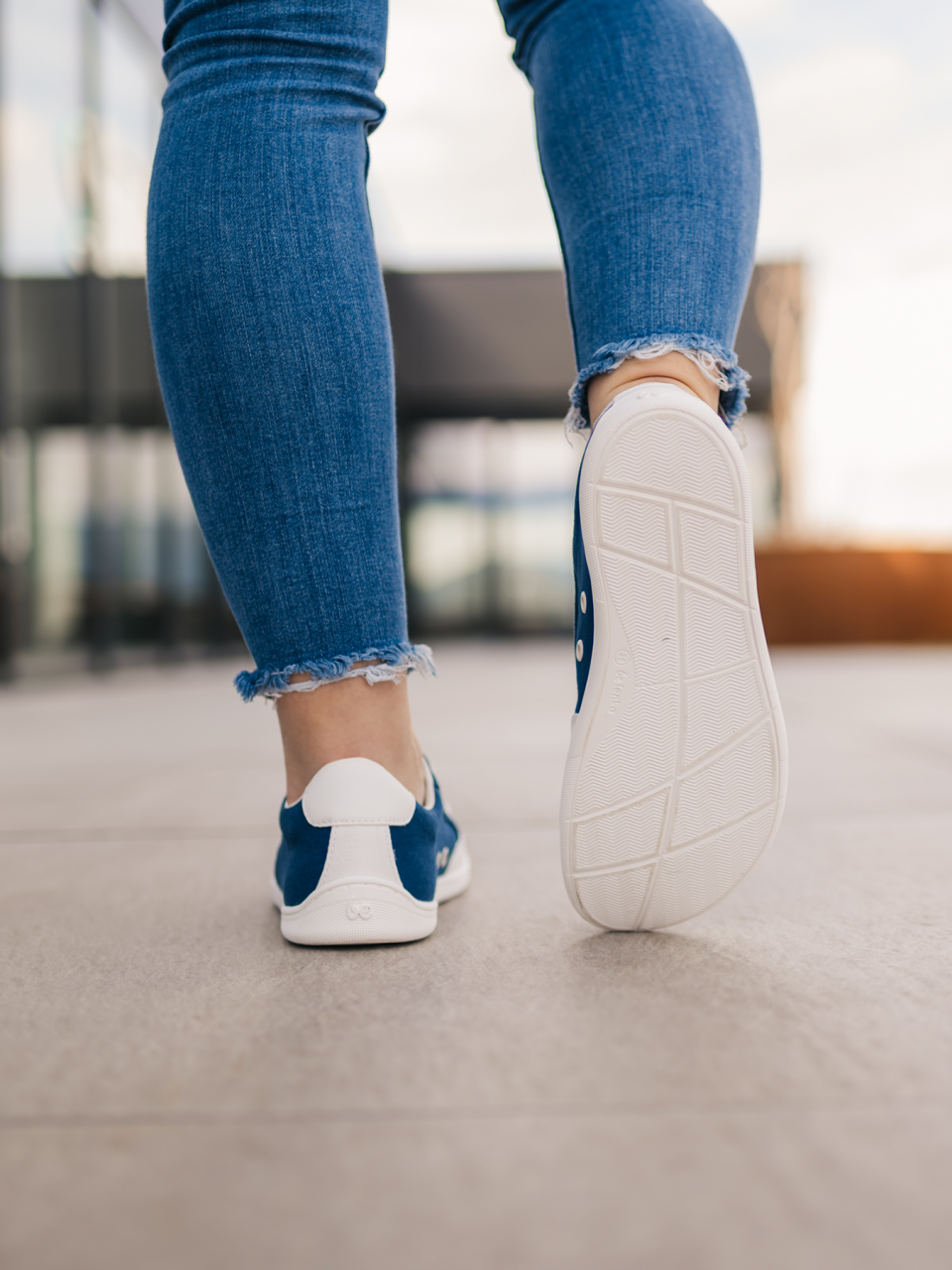 Barefoot zapatillas Be Lenka Rebound - Dark Blue & White