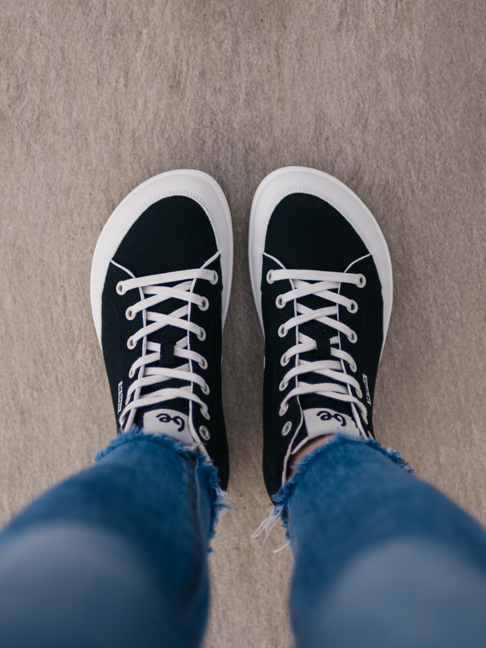 Barefoot zapatillas Be Lenka Rebound - High Top - Black & White