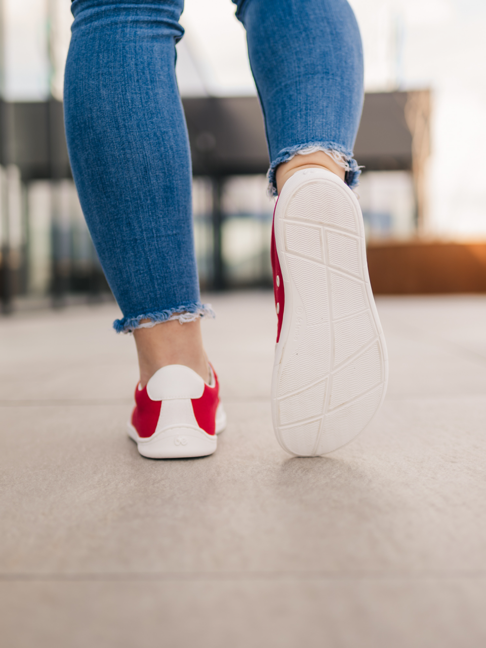 Barefoot scarpe Be Lenka Rebound - Red & White