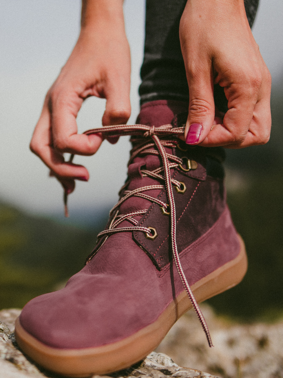 Buty barefoot Be Lenka Nevada Neo - Burgundy