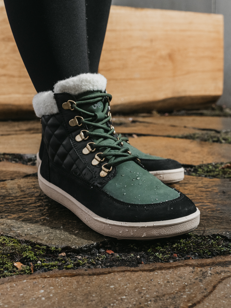 Barfußschuhe Be Lenka Olivia - Black & Dark Green