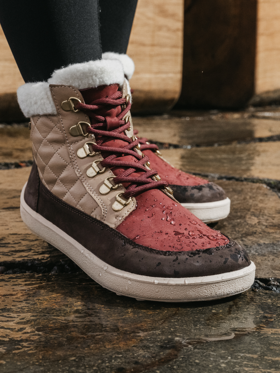 Zapatos Barefoot Be Lenka Olivia - Brown & Burgundy