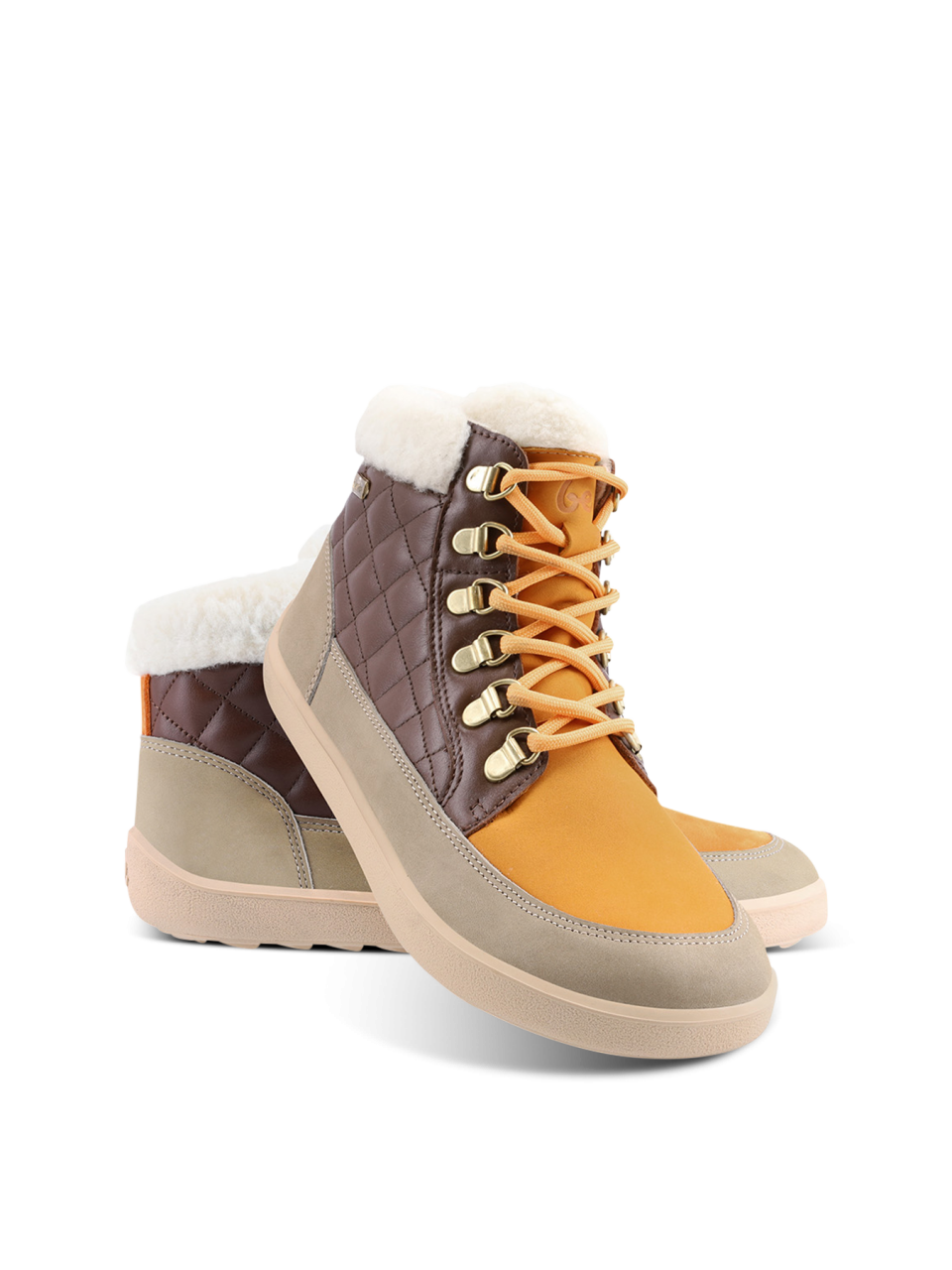 Barefoot scarpe Be Lenka Olivia - Taupe, Dark Brown & Orange