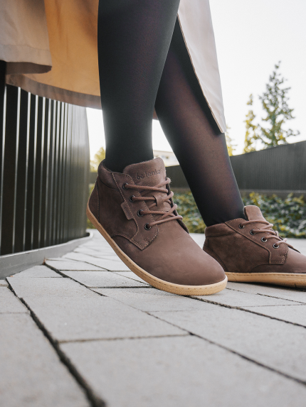 Barefoot chaussures Be Lenka Synergy - Fleece - Chocolate & Beige