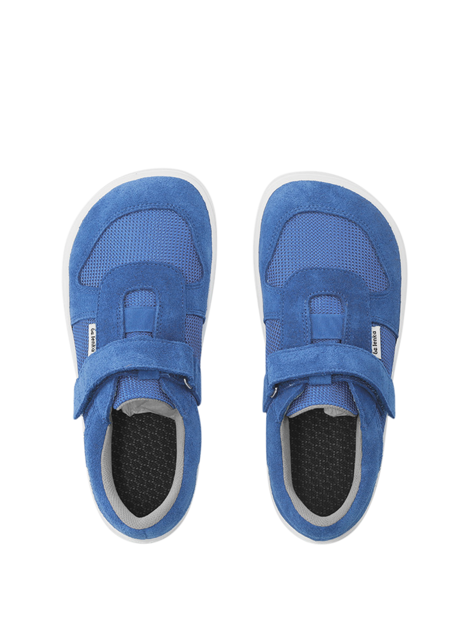 Dziecięce trampki barefoot Joy - Blue & White