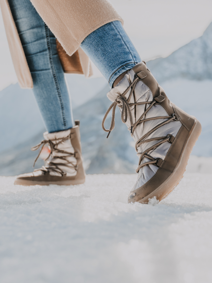 Zapatos de invierno barefoot Be Lenka Snowfox Woman - Champagne & Brown