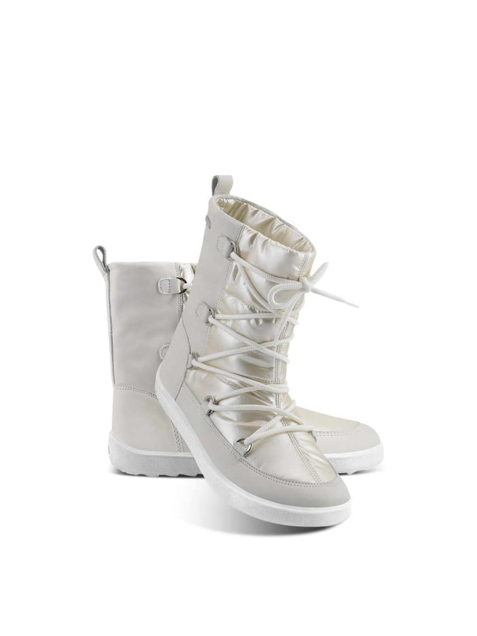 Zimowe buty barefoot Be Lenka Snowfox Woman - Pearl White