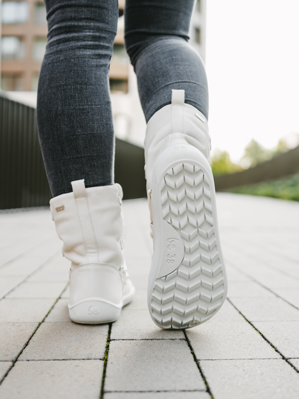 Barefoot chaussures d'hiver Be Lenka Snowfox Woman - Pearl White