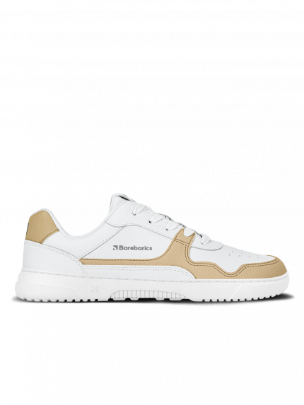 Barefoot Sneakers Barebarics Zing - White & Cream - Leather