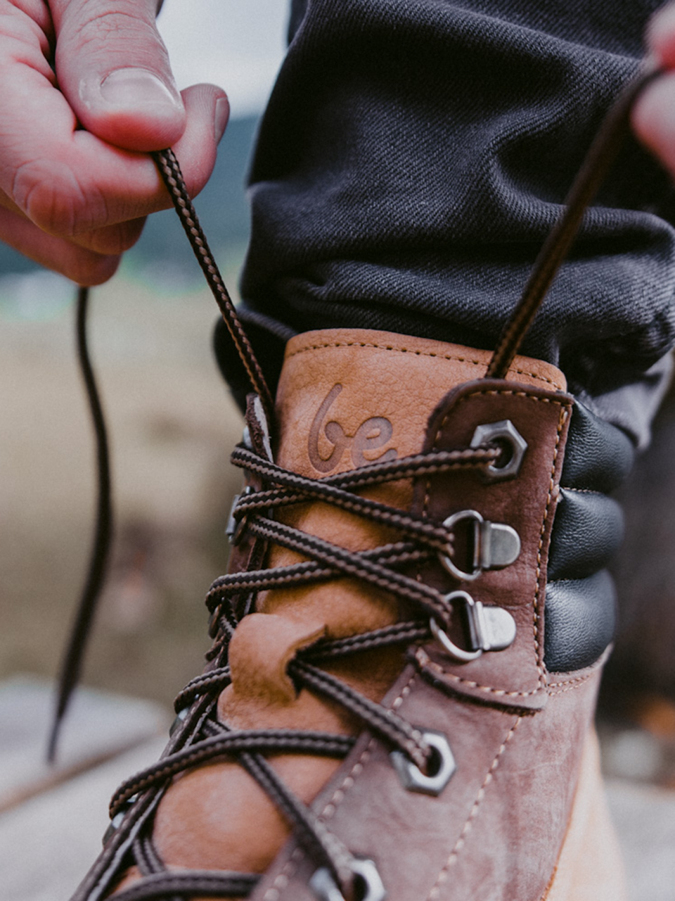 Barefoot Boots Be Lenka Nevada Neo - Sand & Dark Brown