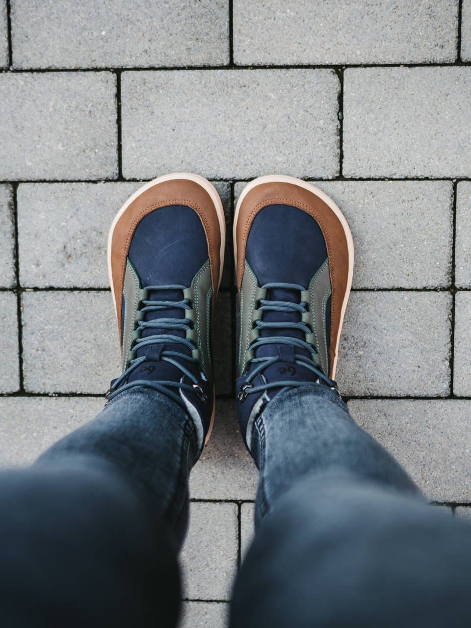 Barfußschuhe Be Lenka York - Navy, Brown & Beige